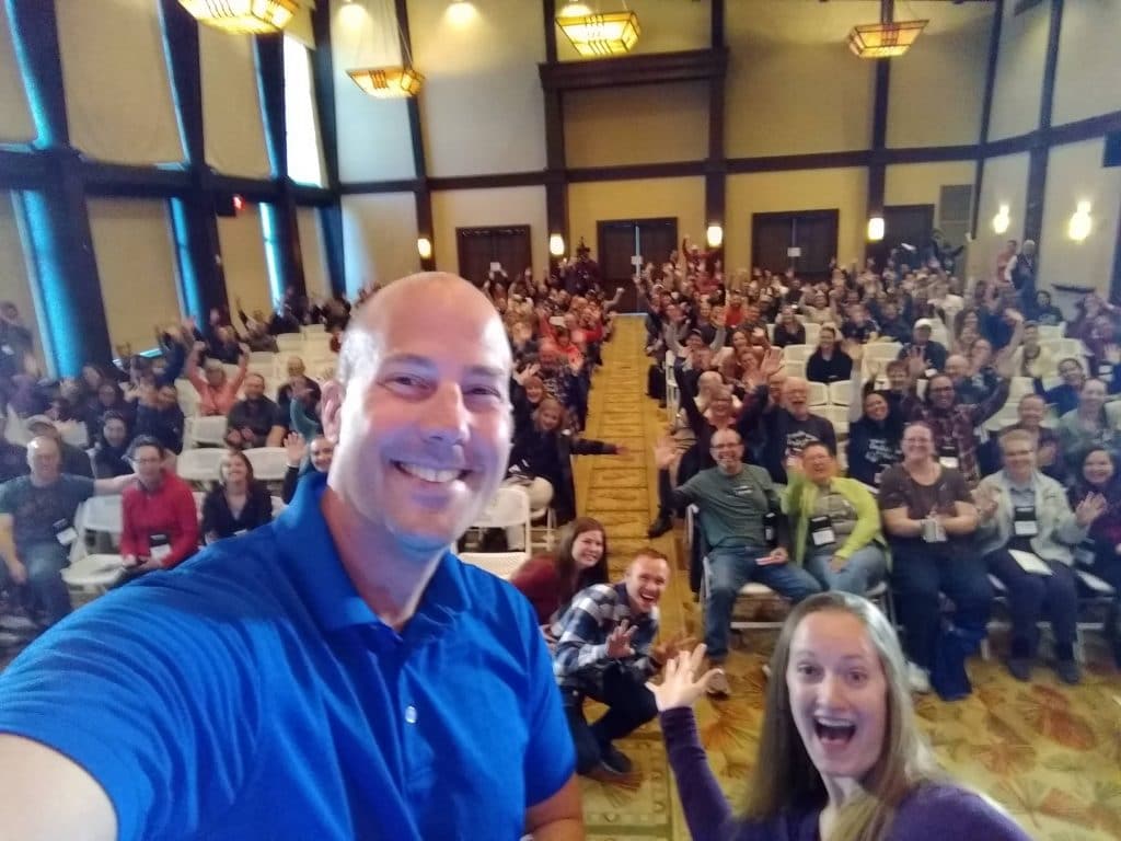Wife and I speaking at the RV Entrepreneur conference